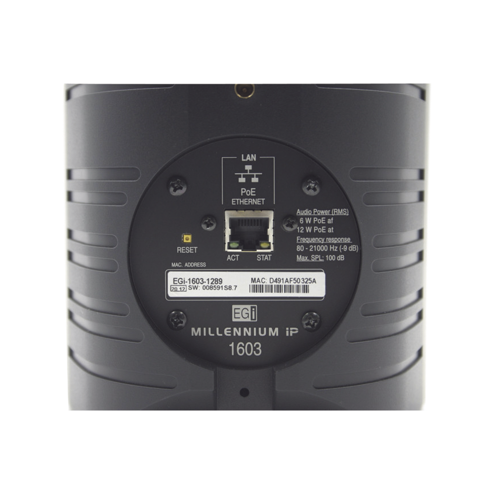 Bocina HiFi | PoE Ethernet IP | Altavoz de 2 vías | Potencia 12W | Protección IP66 | Color Negro - Image 2