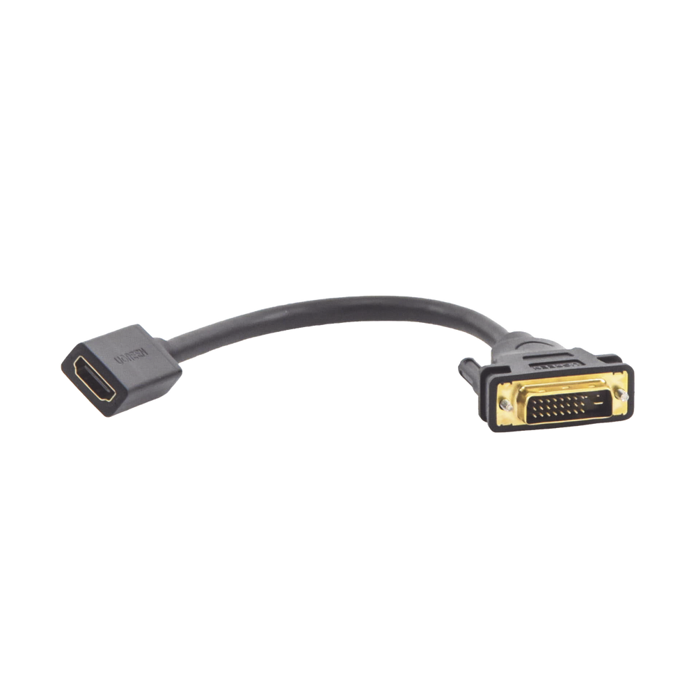 Convertidor DVI Macho a HDMI Hembra | Bidireccional | DVI 24+1 | 1080P@60Hz | Cable de 22 cm (8.66 Pulgadas) | Negro - Image 3