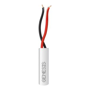 Bobina de 305 Metros (1000 Pies) / Alambre de Cobre 2 x 22 AWG / Tipo Alarmas CMR-CL3R / Riser / Color Blanco / Para Aplicaciones de Alarmas de Intrusi?n / Automatizaci?n