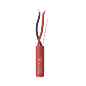 Carrete de 305 Metros (1000 Pies) de Alambre / 2 x 18 AWG / Plenum / Tipo FPLP-CL3P, FT6 / Color Rojo / Plenum / Para Aplicaciones en Sistemas de Detecci?n de Incendio y Sistemas de Evacuaci?n