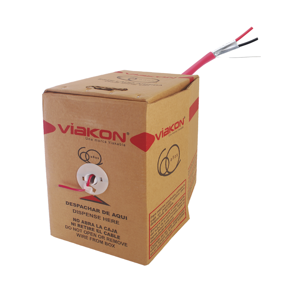 2 X 16 AWG / Incendio / FPLR / Blindado / 305 Metros (1000 Pies) / Alambre / Hecho en M?xico
