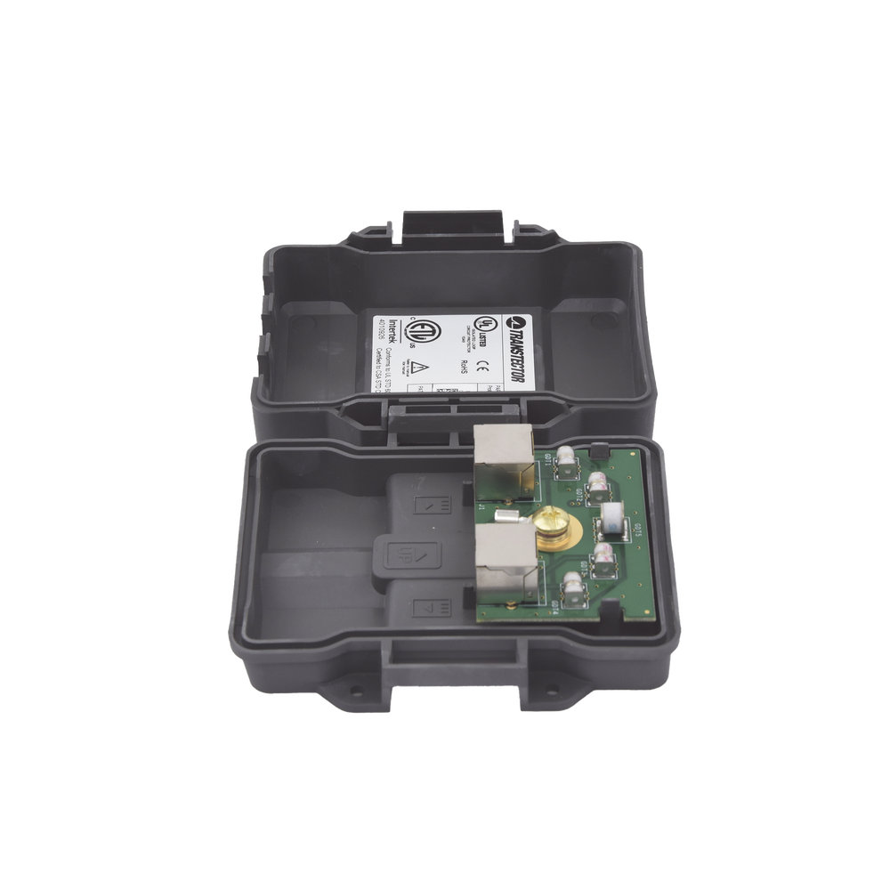 Protector PoE Exterior Gigabit / Tubo de Descarga de Gas GDT / 51W PoE+ / RJ45 Blindado / IP23 / Enlaces Inalámbricos - Image 2