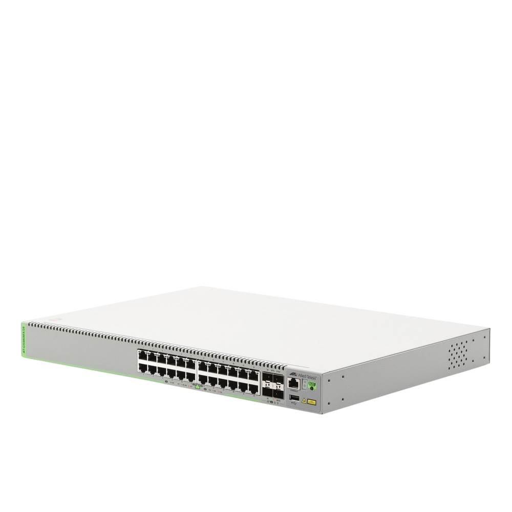 (GS980MX/28) Switch Stack L3, 24 puertos 10/100/1000-T, 4 Puertos SFP+ 10G, Fuente de poder fija - Image 3