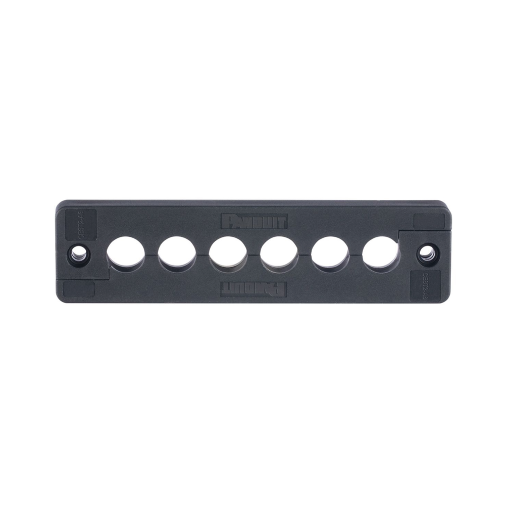 Pasacables de 6 Orificios en Línea 4.41" X 0.67" IP65, para Cables Terminados, Color Negro - Image 2