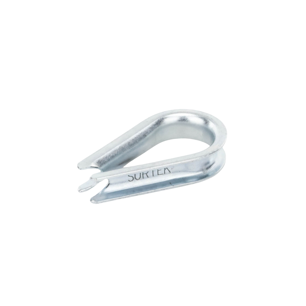 Guardacabos/cuello 1/4" acero con electro galvanizado. - Image 2