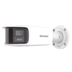 [FlexVu] [PROTECCIÓN ACTIVA] Bala IP Panorámica 8 Megapixel (4K) / 2 Lentes 4 mm (180°) / Imagen a Color 24/7 (ColorVu) / PoE / WDR 130° / IP67 / ACUSENSE / Luz Estroboscópica y Alarma Audible / 40 mts Luz Blanca / Micro SD