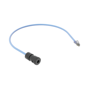 Cable de Conexi?n en Campo Jack a Plug RJ45, Categor?a 6A, CMP (Plenum), 0.5 Metros (1.64 Pies), Color Azul