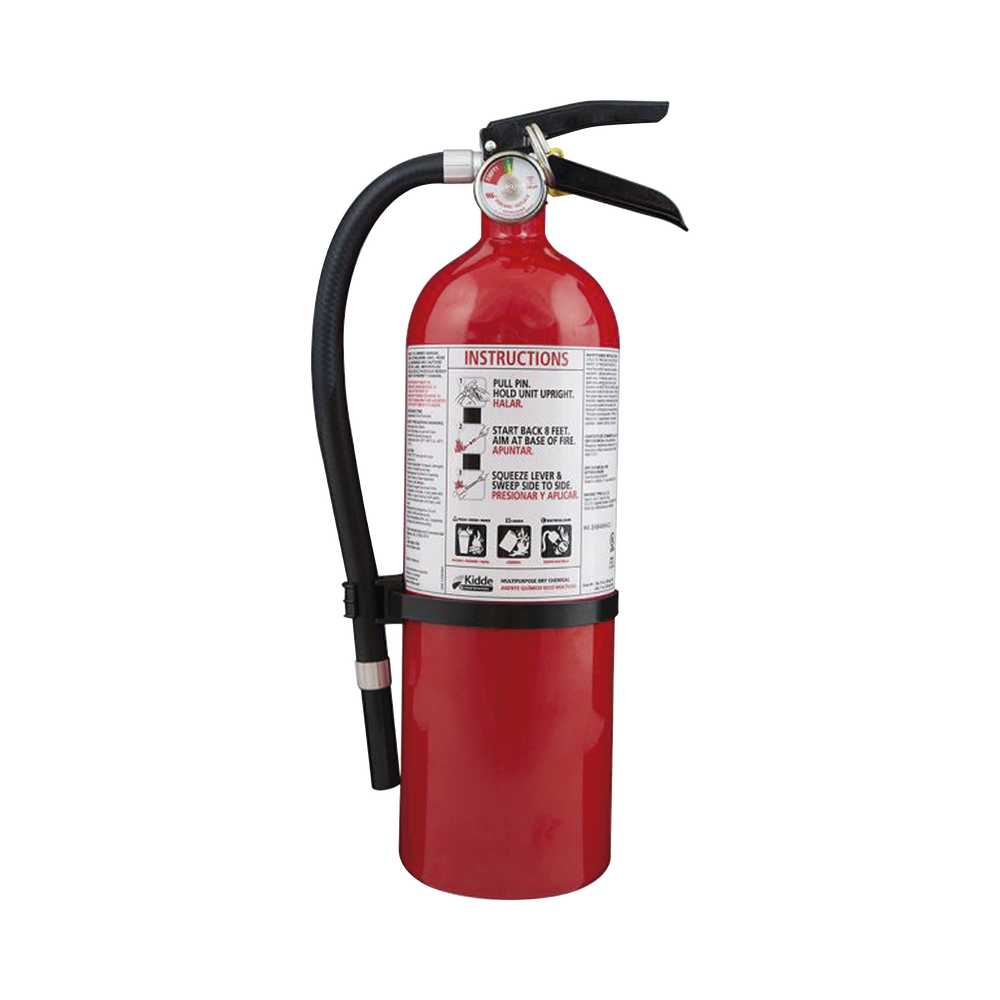 Extintor Desechable de Polvo Químico Seco | Fuegos Clase A, B y Residencial | Paquete con 4 | 4 lb Pieza