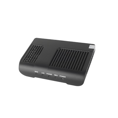Adaptador de Teléfono Analógico (ATA)  con 1 puerto FXS y 1 puerto FXO de Supervivencia (Cuando No Hay Red VoIP)
