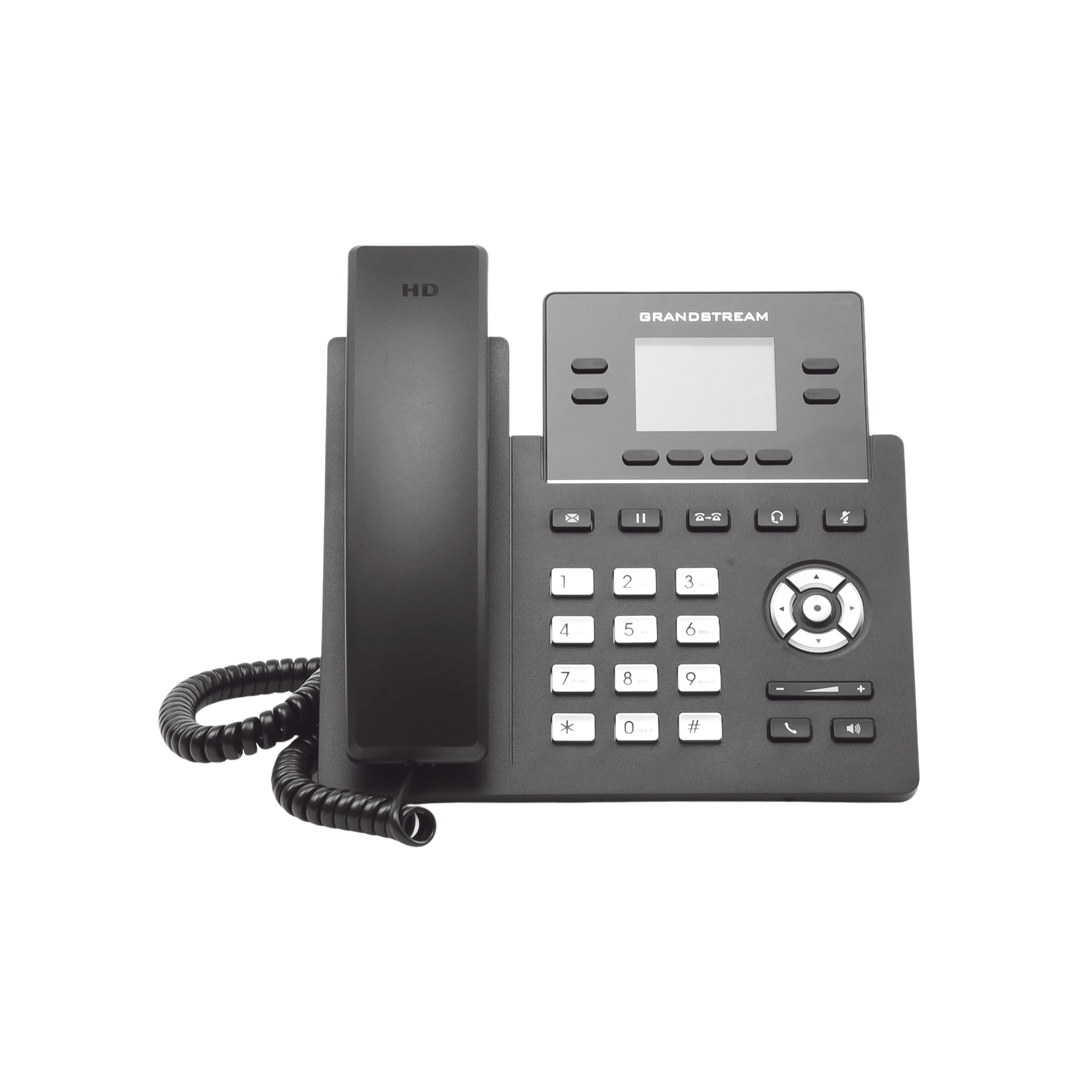 Teléfono IP Grado Operador, 4 líneas SIP, pantalla a color 2.4", PoE, codec Opus, IPV4/IPV6 con gestión en la nube GDMS