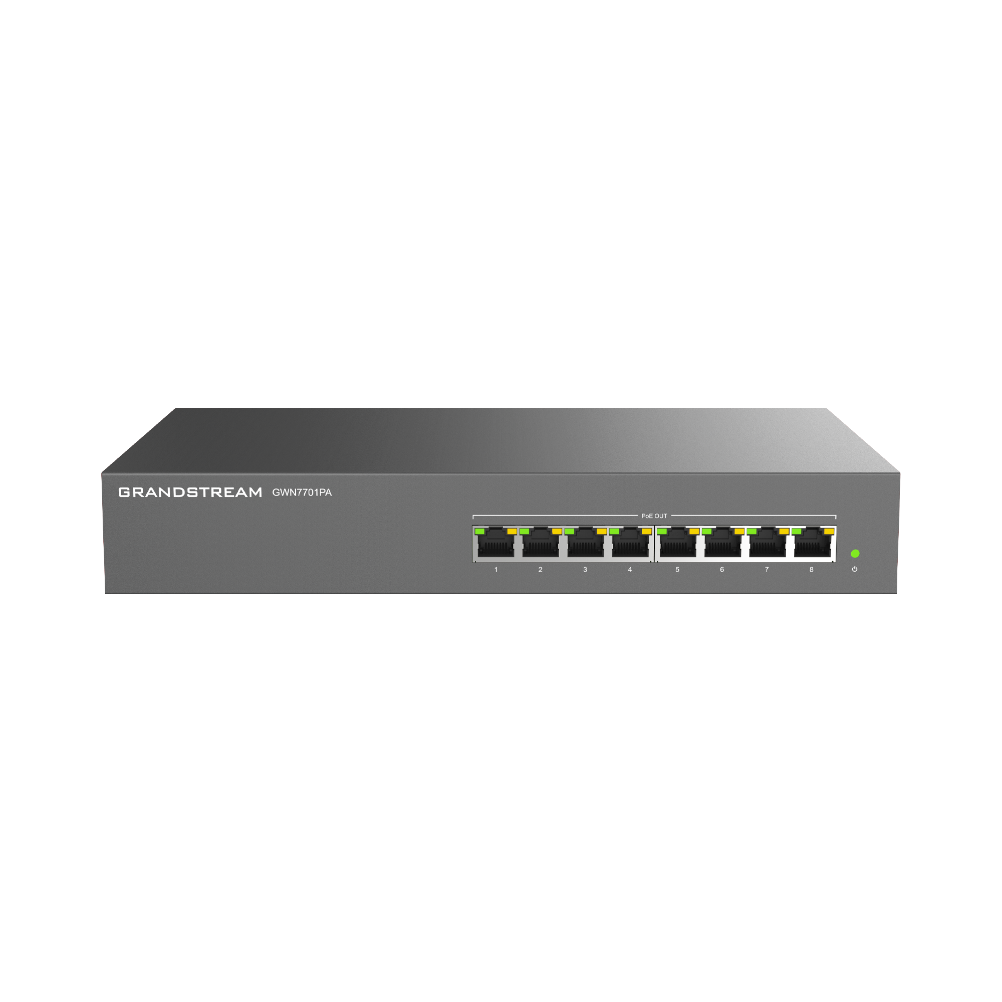 Switch PoE+ Gigabit No Administrable / 8 puertos 10/100/1000 Mbps / 8 puertos PoE+ / hasta 145W