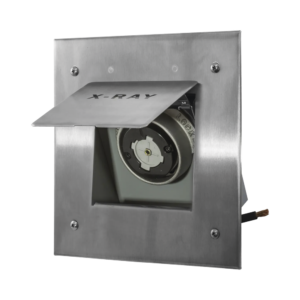 Receptáculo Móvil de Rayos X / 50 A 250 V CA/ 2 Polos 3 Hilos / Placa de Acero Inoxidable.