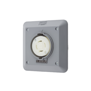 Receptáculo con Bloqueo de Media Vuelta Industrial 30 A 600 V CA / 3 Polos 4 Hilos / Nema L17-30R.