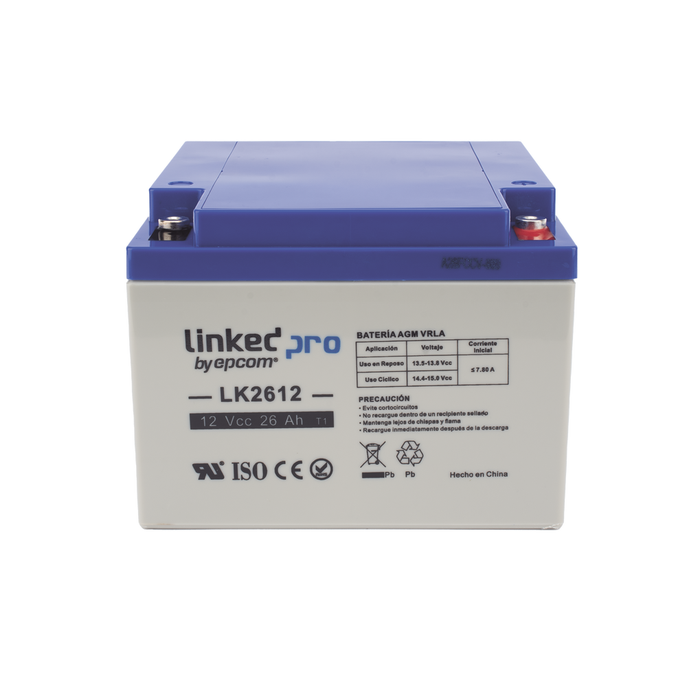 Batería de respaldo 12 V 26 Ah AGM | Certificada UL94-HB Resistencia a la flama básica | Especial para Seguridad Electrónica | Vida útil 5 años | Terminales M5 - Image 5