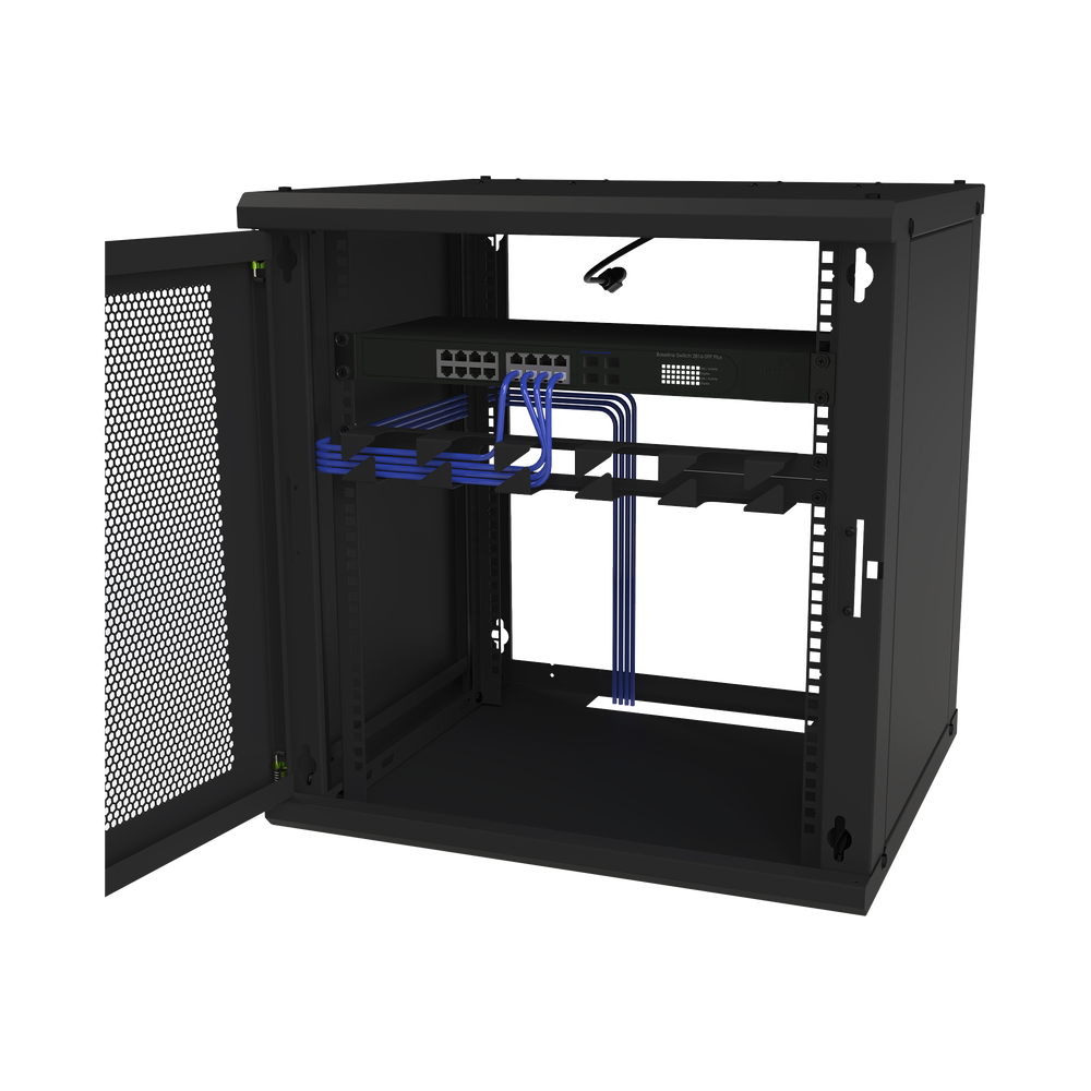 Gabinete de Pared Fijo, Puerta Perforada, Rack 19in, de 12 Unidades de Rack - Image 5