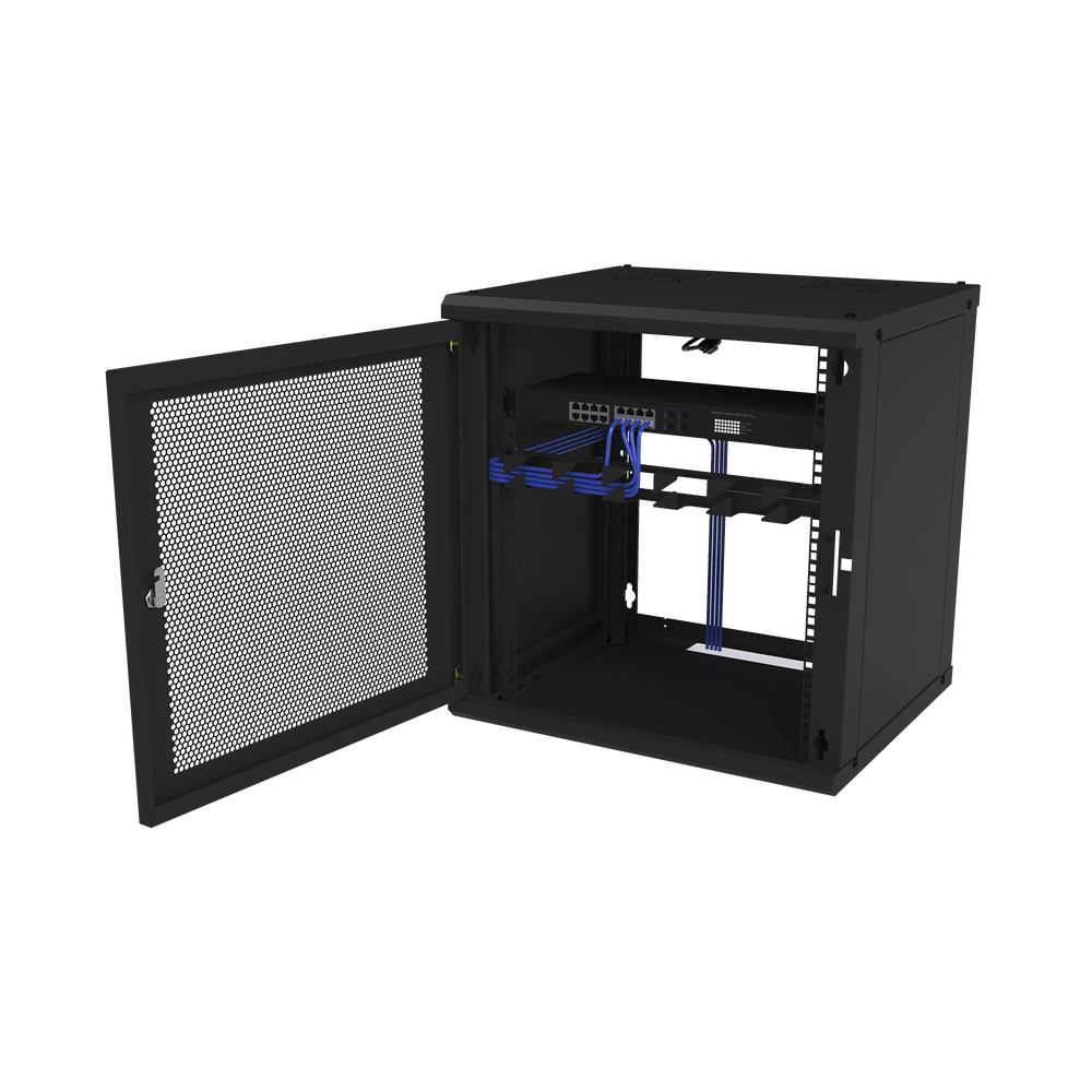 Gabinete de Pared Fijo, Puerta Perforada, Rack 19in, de 12 Unidades de Rack - Image 7