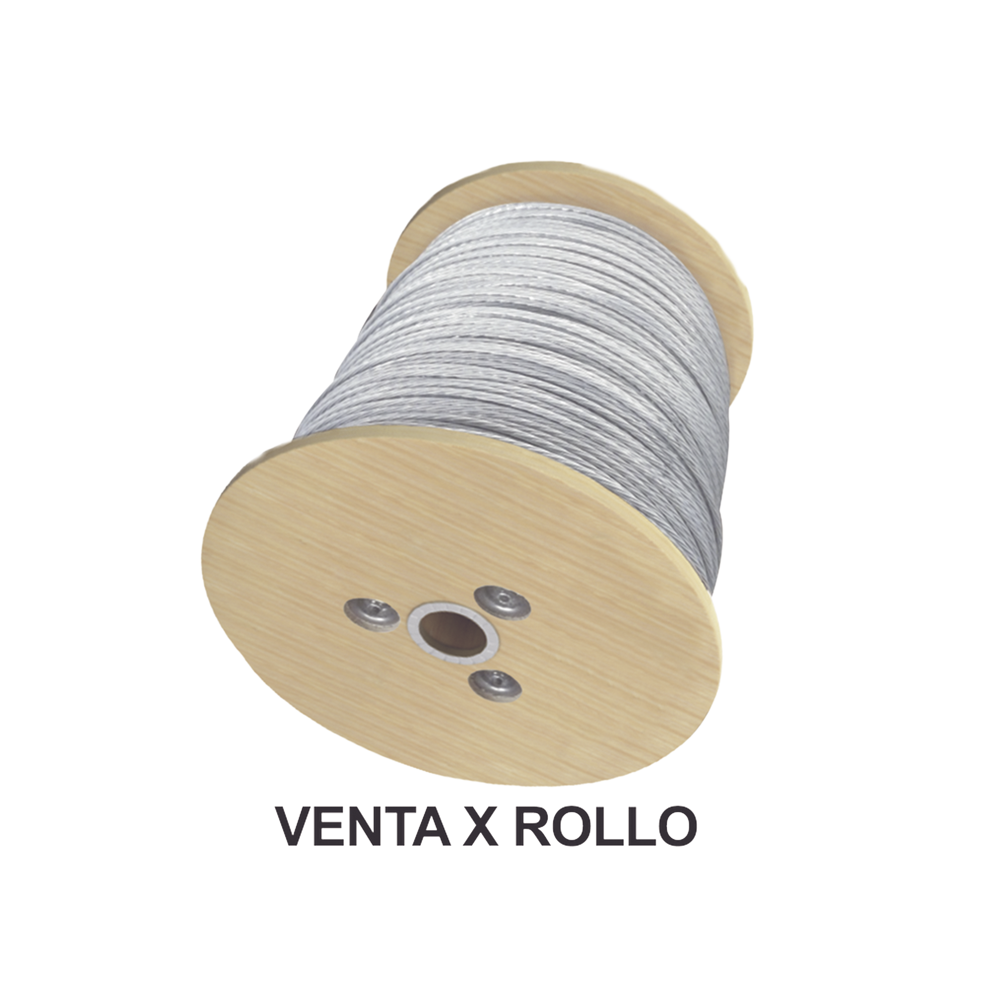 Cable de Retenida de 1/8", Resistencia 600 Kg, 7 Hilos, (Carrete de 4100 metros)