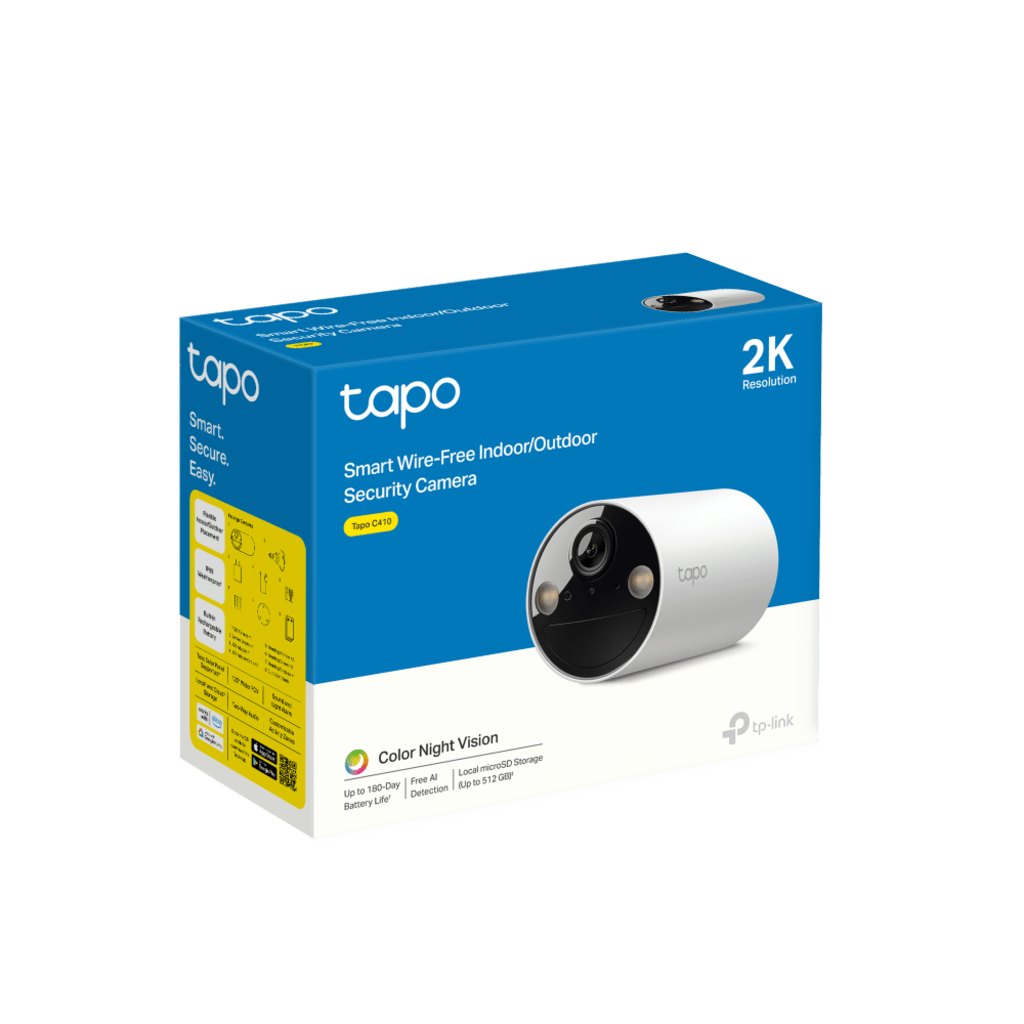 Cámara de Seguridad Inteligente / Resolución 2K 3MP (2304×1296 px) / Batería Recargable 6400 mAh / Visión Nocturna a Color / IP65 Exterior / Detección IA Persona / Almacenamiento Local microSD 512 GB / Compatible A - Image 4