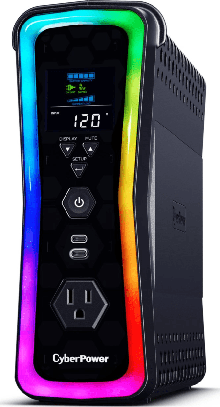 UPS Gamer de 1500 VA/1000 W, Topología Línea Interactiva, Entrada 120 Vca NEMA 5-15P, y 13 Salidas NEMA 5-15R, Puerto USB, Con Regulador de Voltaje (AVR) - Image 2