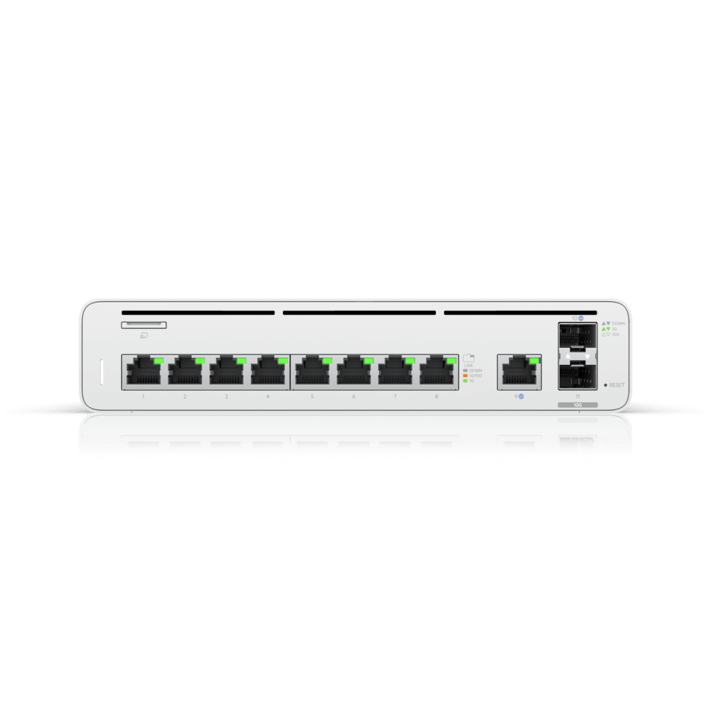 Consola UISP de Ubiquiti / Gateway y Switch de Red Gigabit / Controlador con Plataforma UISP para gestión remota de WISP (airMAX, airFiber, uFiber, LTU, edgeMAX, airCube) / 128 GB SSD / (1) WAN 1GbE / (1) WAN SFP+10G / (8) puertos LAN GbE RJ45 - Image 2