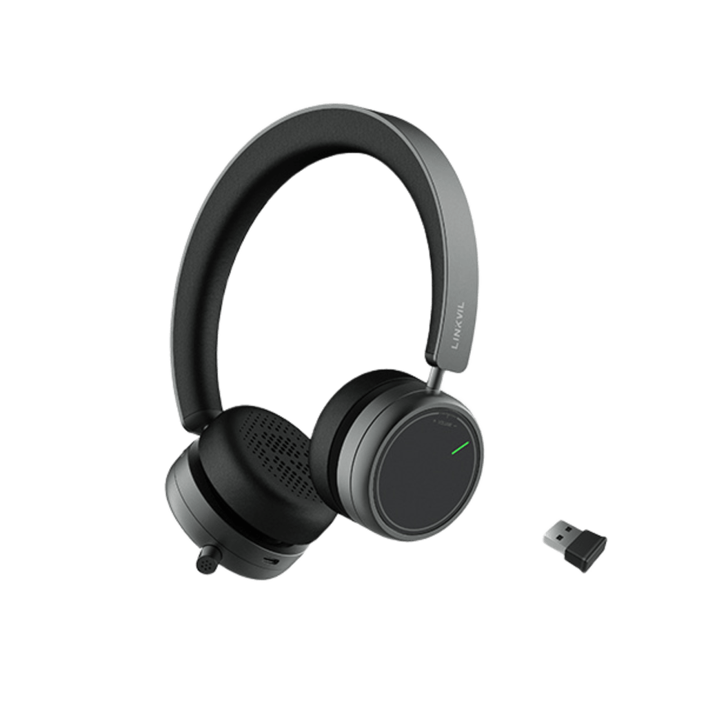 Auricular Inalámbrico LINKVIL DH50-B con Bluetooth 5.4 y Micrófono Retráctil con Cancelación de Ruido - Image 2