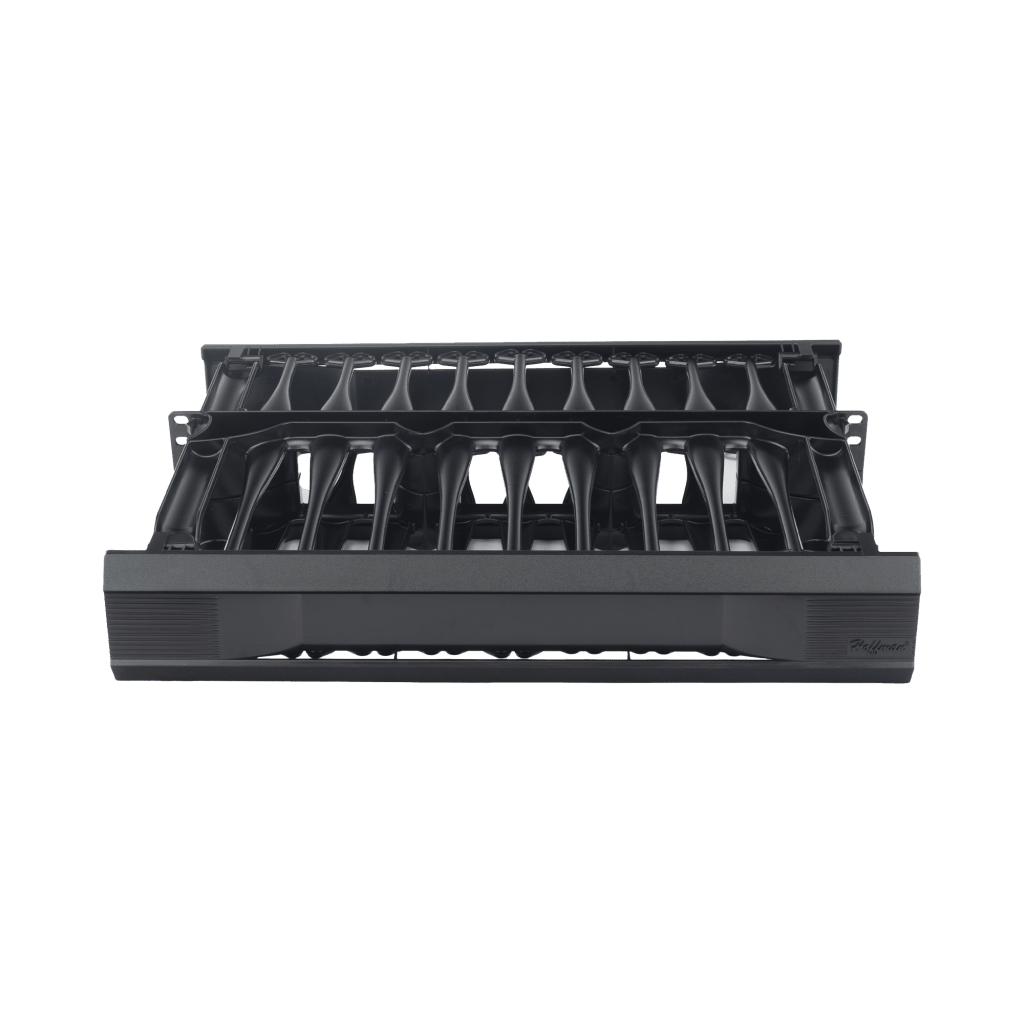 Organizador de Cables Horizontal CableTek, Doble (Frontal y Posterior), Para Rack de 19in, 2 UR - Image 2