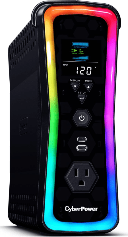 UPS Gamer de 1500 VA/1000 W, Topología Línea Interactiva, Entrada 120 Vca NEMA 5-15P, y 13 Salidas NEMA 5-15R, Puerto USB, Con Regulador de Voltaje (AVR) - Image 3