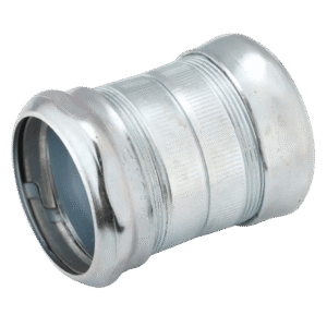 Cople Compresión de Acero Galvanizado para Pared Delgada de 2 1/2" .