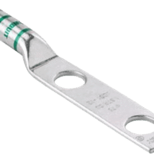 Zapata de compresión LCC600-12-6 para cal. 600 Kcmil, Doble barreno para tornillo prisionero de 1/2, Espaciado de orificios 44.5mm, 1 Pz