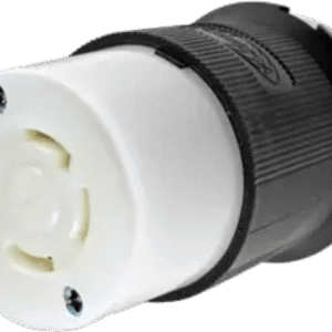 Conector Industrial con Bloqueo de Media Vuelta / 30 A 480 V CA Trifásico / 3 Polos 4 Hilos con Tierra / L16-30R / Terminales de Tornillo / Cuerpo de Nylon / Resistente a Impactos y Químicos