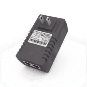 Adaptador de pared / Inyector PoE / 48 Vcc / 0.5 A / Controlado por chip IC / Protección contra OV, OC, SC, UV/  Fácil de instalar