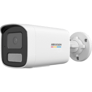 [Dual Light + ColorVu] Bala IP 2 Megapixel / Lente 4 mm / 50 mts IR + 50 mts Luz Blanca / Micrófono Integrado / ACUSENSE Lite / Exterior IP67 / dWDR / PoE / Micro SD