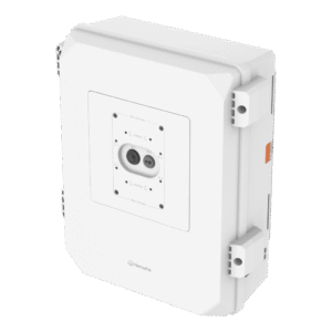 Gabinete SBP-150NBW / PC (Policarbonato) y Aluminio / IP66 IK10 NEMA 4X / Carga Máxima 15 kg / Dimensiones 360x420x163.1 mm / Color Blanco