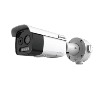 HIKMICRO Cámara Bala Dual Térmica y Óptica/ 5MP Óptica + 256×192 Térmica / IA para Detección Humana 84m y Vehicular 210m / Alarma por Temperatura -20°C a 150°C / Detección de Fuego y Fu