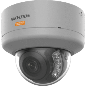 [Dual Light + ColorVu] Domo IP 4 Megapixel / Lente 2.8 mm / Polimero Anticorrosivo (Ideal para Zonas Costeras o Alta Salinidad) / 40 Mts IR + 40 Mts Luz Blanca / 2 Micrófonos Integrados / WDR 130 dB / IP68 / IK10