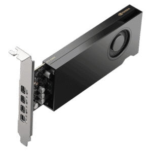 Tarjeta Gráfica Profesional NVIDIA RTX 2000 Ada Generation / 16 GB GDDR6 ECC / 2.816 CUDA Cores / 22 RT Cores / 88 Tensor Cores / PCIe 4.0 x8 / 70W TDP / 4x Mini DisplayPort 1.4a / AV1 Encode-Decode