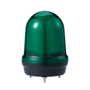 LED con patrones fijo/intermitente, estroboscÃ³pico y simulaciÃ³n rotatorio, Color Verde de 110-240 VCA