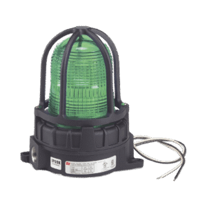 Luz de advertencia LED color Verde para ubicaciones peligrosas, montaje para superficies, 120/240Vca
