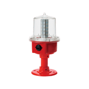 Luz de ObstrucciÃ³n de AviaciÃ³n LED de Baja Intensidad Tipo A Color Rojo, 24 VCD, ProtecciÃ³n IP66 y Grado ICAO