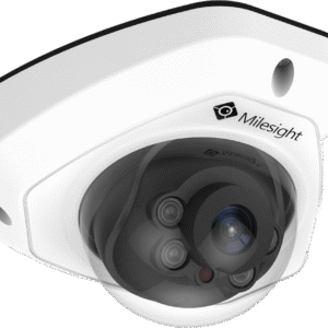 Cámara IP Mini Domo / 4K UHD / 120dB WDR / 0.005Lux Starlight / H.265+ / IR 30mts / PoE / IP67 / IK10 / Análisis de Video AI