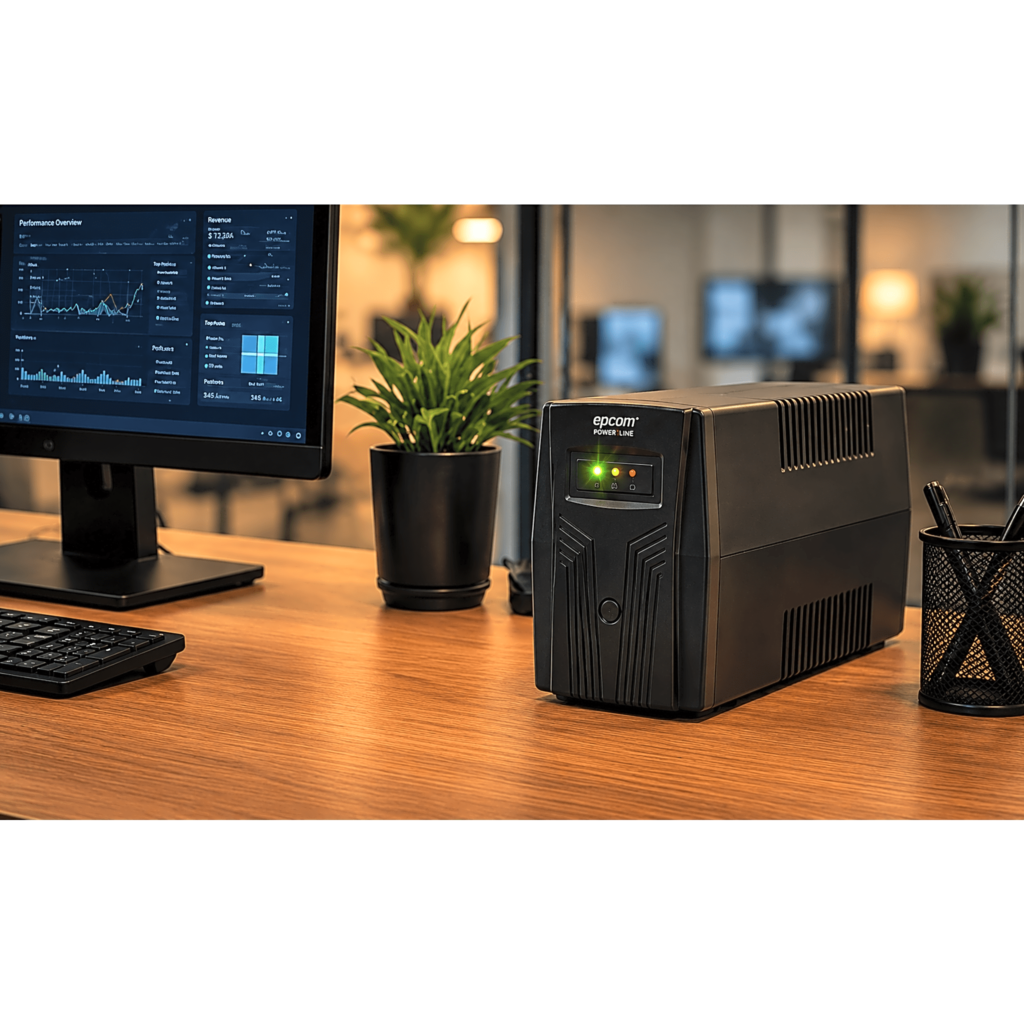 UPS de 1,000VA/600W / Topología Línea Interactiva / Entrada y Salida 120 Vca / Clavija NEMA 5-15P / 6 Tomas NEMA 5-15R