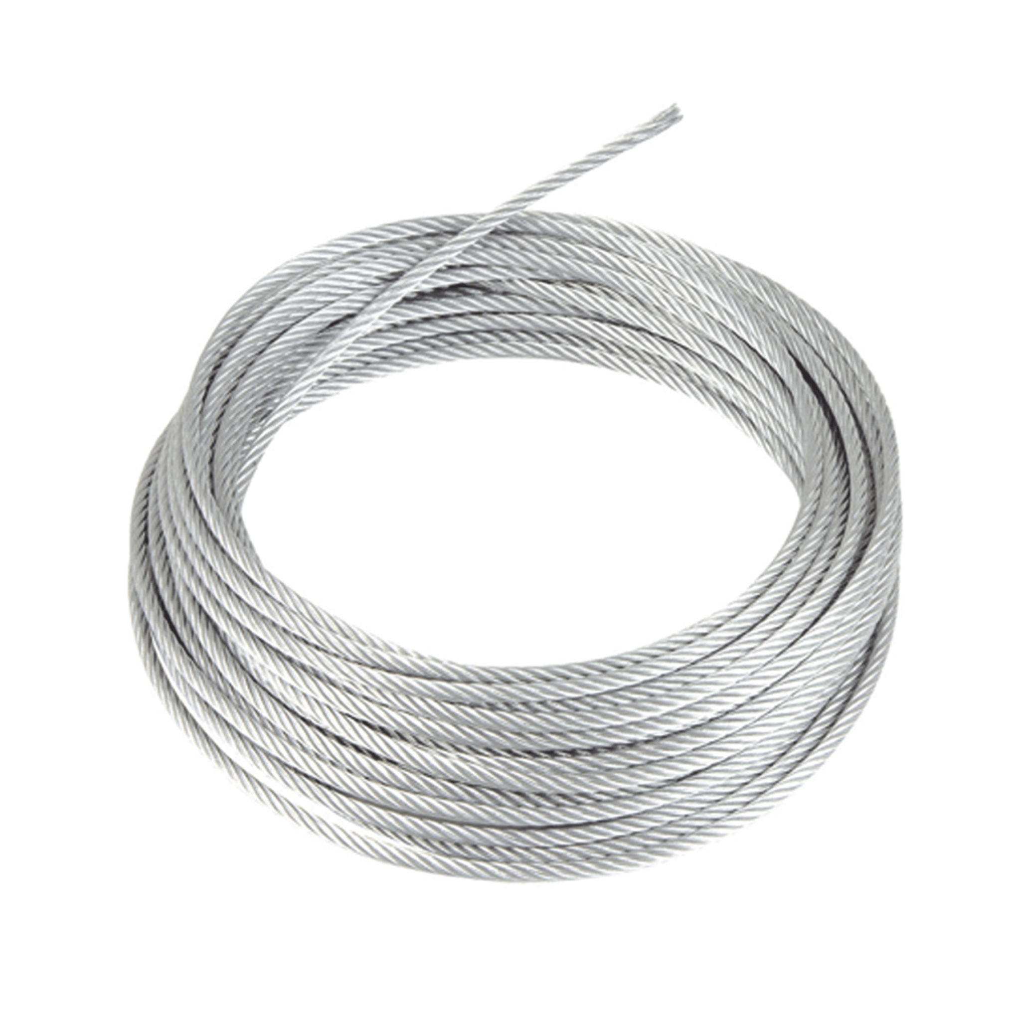 Cable Retenida 7 Hilos, Resistencia 2154 Kg. Diámetro 1/4" (Retazo de 85 m).