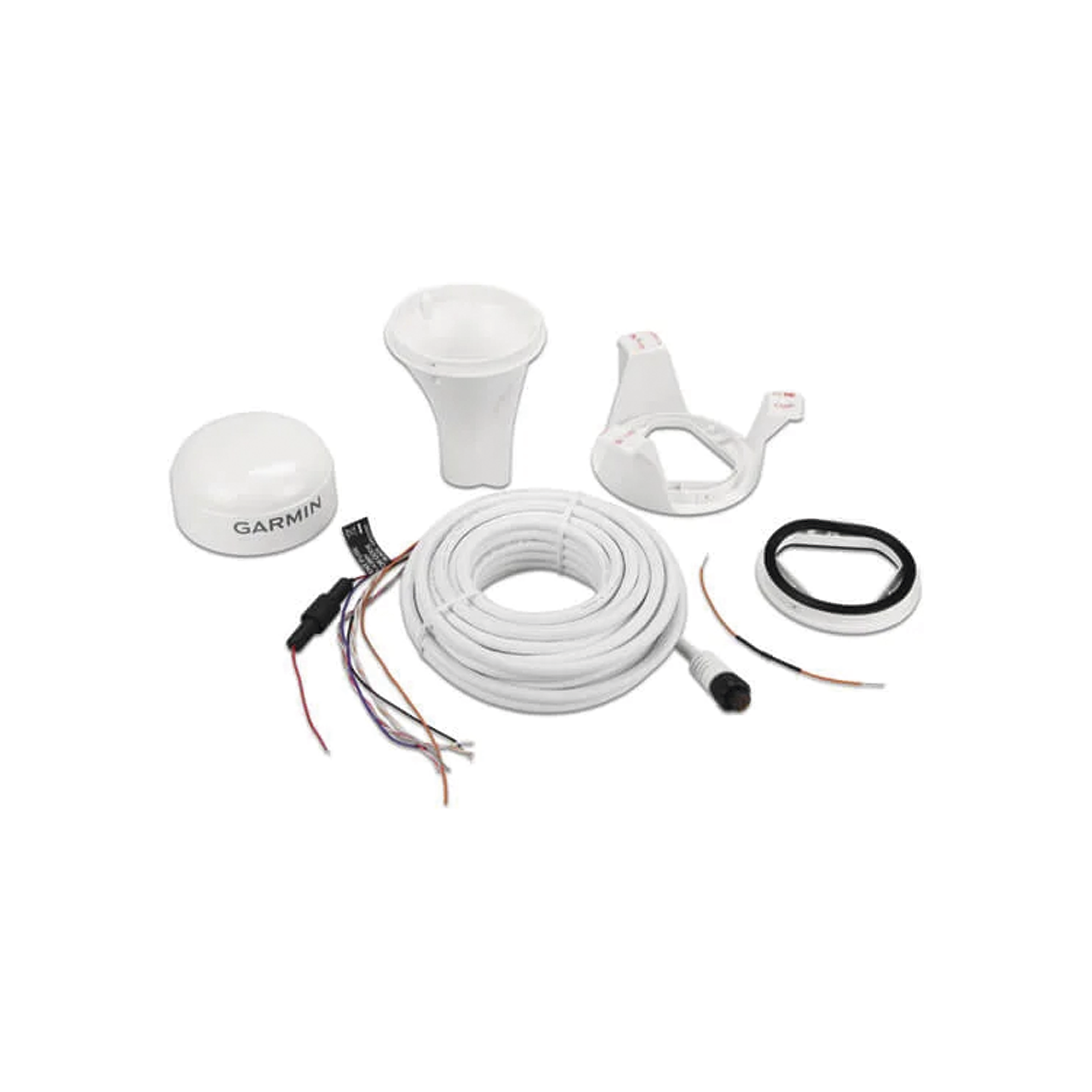 Antena GPS Marina GPS 24xd HVS / Conexión por medio de NMEA 0183 / 6 m Cable / Precisión < 50 cm CEP 50% / Rango de Temperatura -30 a 80 °C / Carcasa IPX7 Resistente al Agua / Distancia de Seguridad 150 mm / Alimentación 8-33 V