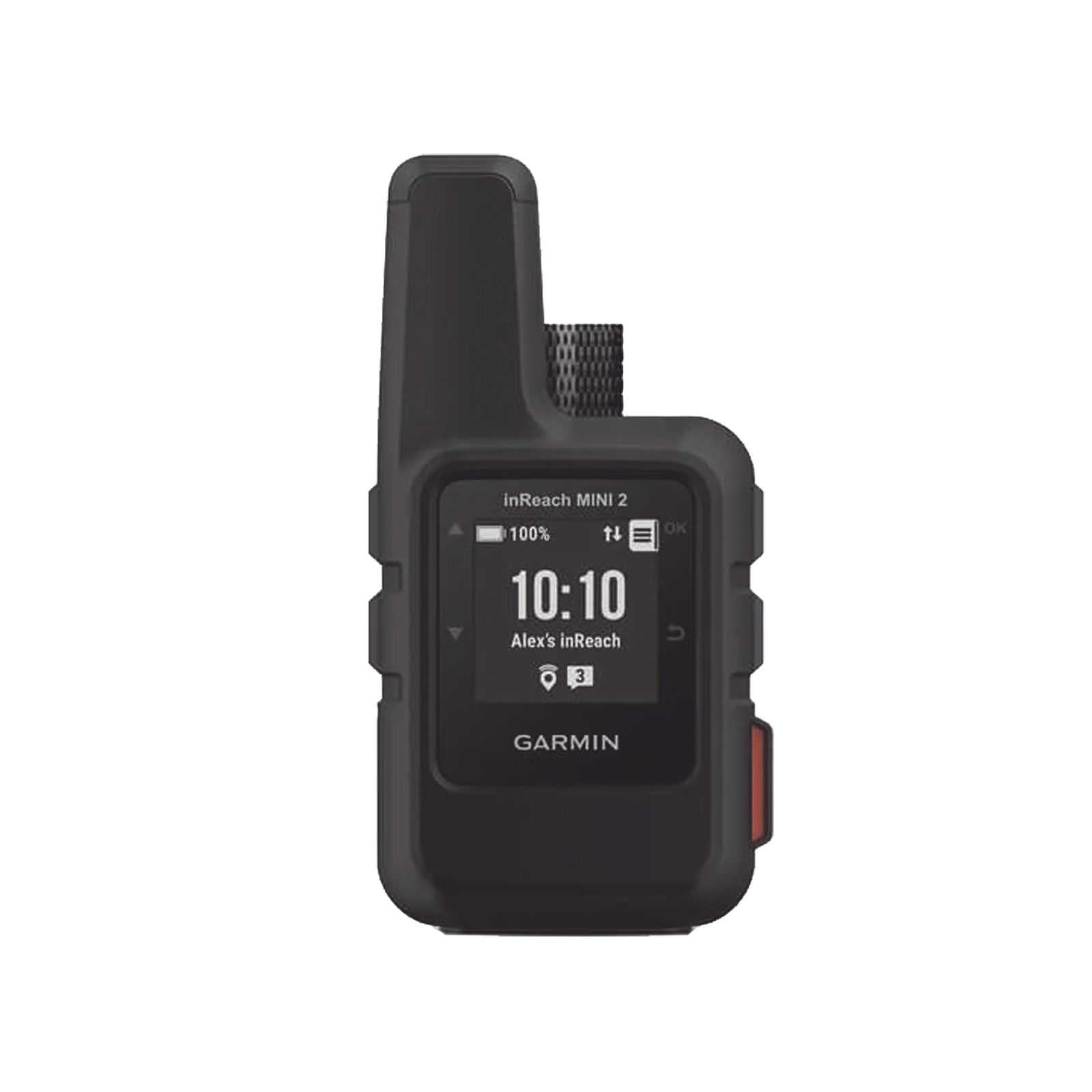 GPS portátil inReach® Mini 2 / Pantalla Monocroma Transflectiva 23 x 23 mm / Resolución 176 x 176 píxeles / Batería Recargable de Iones de Litio / Autonomía Hasta 14 Días / Resistencia al Agua IPX7 / Conectivi