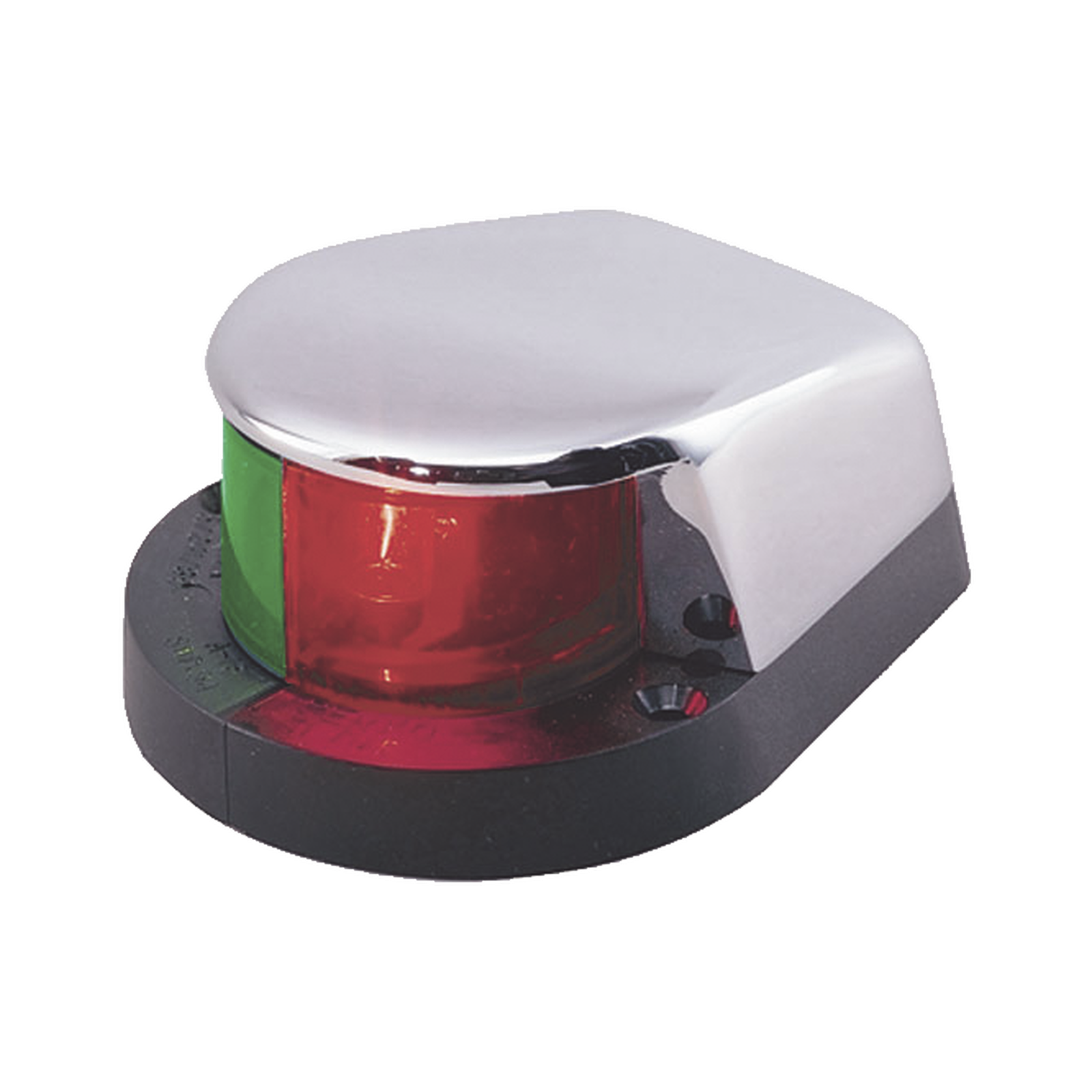 Luz Bi-Color con Carcasa Cromada para Embarcaciones a Motor Menores de 12 Metros