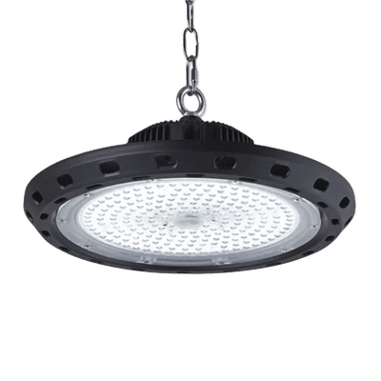 Campana Led Industrial UFO / 200 W / Suspendido / 85 - 265 V CA / Luz Fría 6500 K.