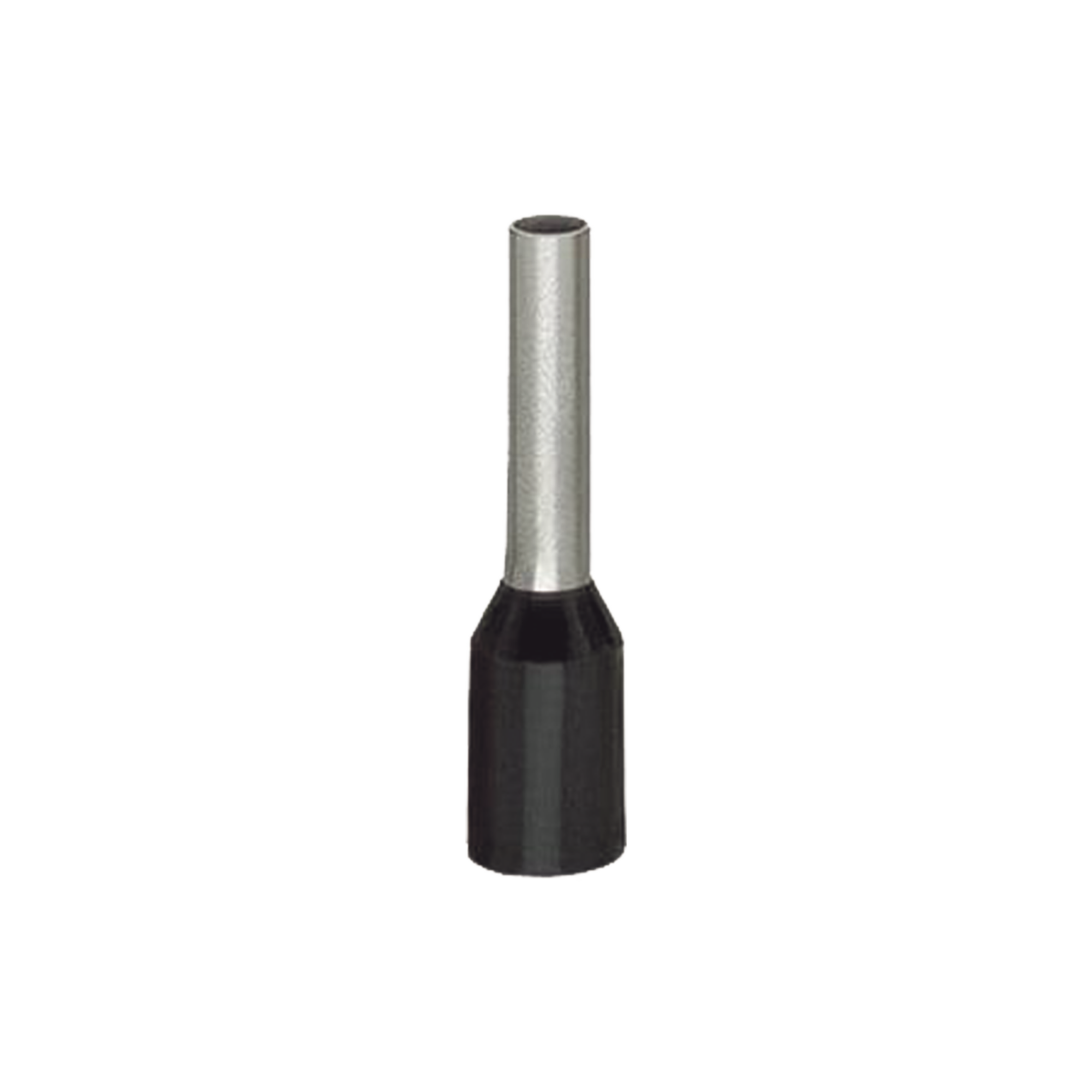 Terminal de Crimpado / Hembra 1.5 mm² AWG 16 / Camisa Plástica / Estanco al Gas / Negro / Cobre Electrolítico / Zincado Galvanizado