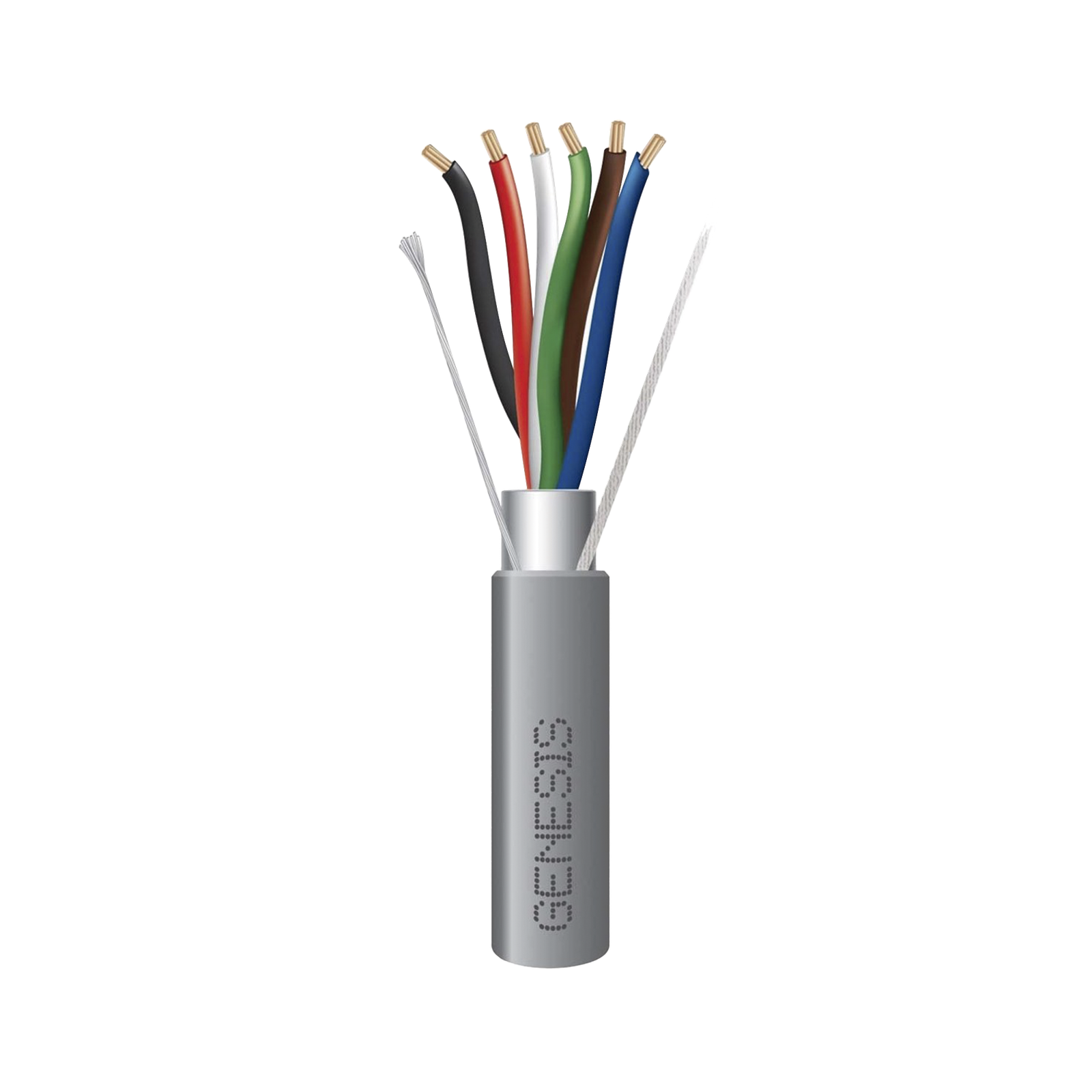 Bobina de 305 Metros (1000 Pies) de Cable / 6 x 22 AWG Blindado / Riser / Color Gris / Para Aplicaciones de Audio, Seguridad y Control