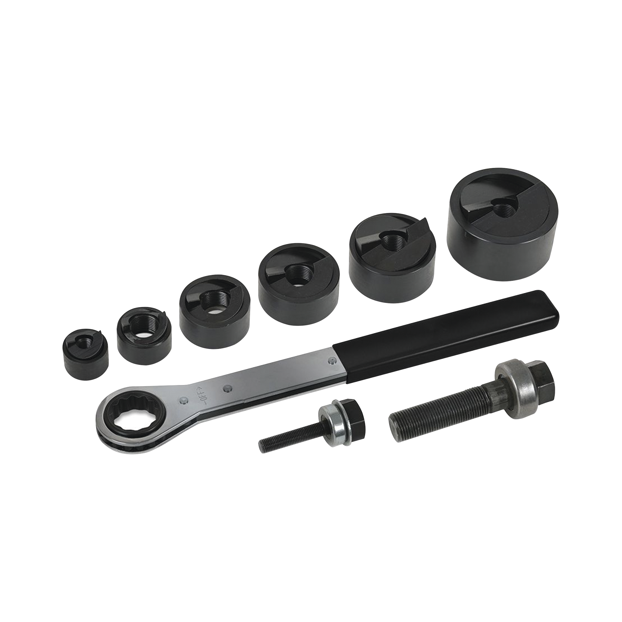 Juego de 6 Sacabocados de 1/2 a 2 Pulgadas (12.7 a 50.8 mm). con Estuche