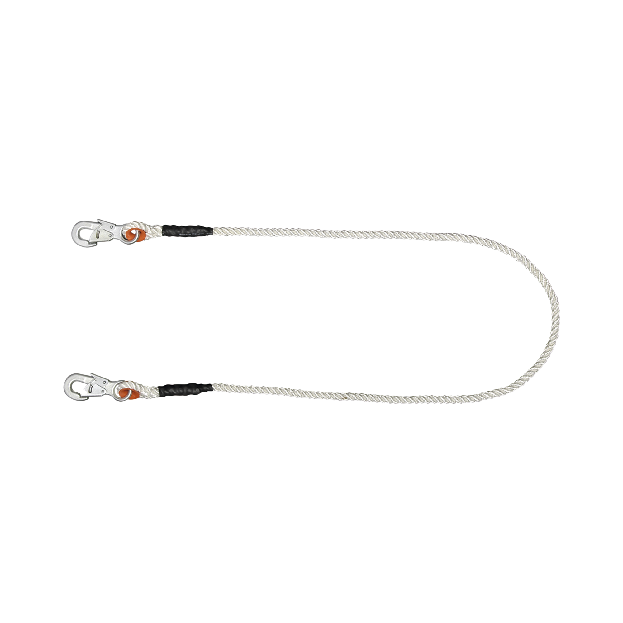 Cables de Protección con Cuerda de Polipropileno de 9/16'' Seguro Doble.